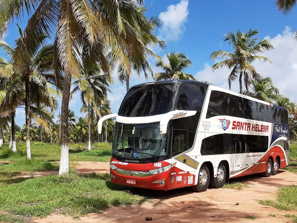 Santa Helena Turismo - Ônibus DD Leito Total Scania 440 (ano 2014)